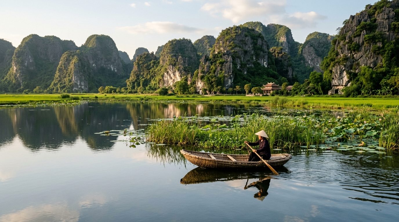 Explorer la réserve naturelle de Van Long à Ninh Binh
