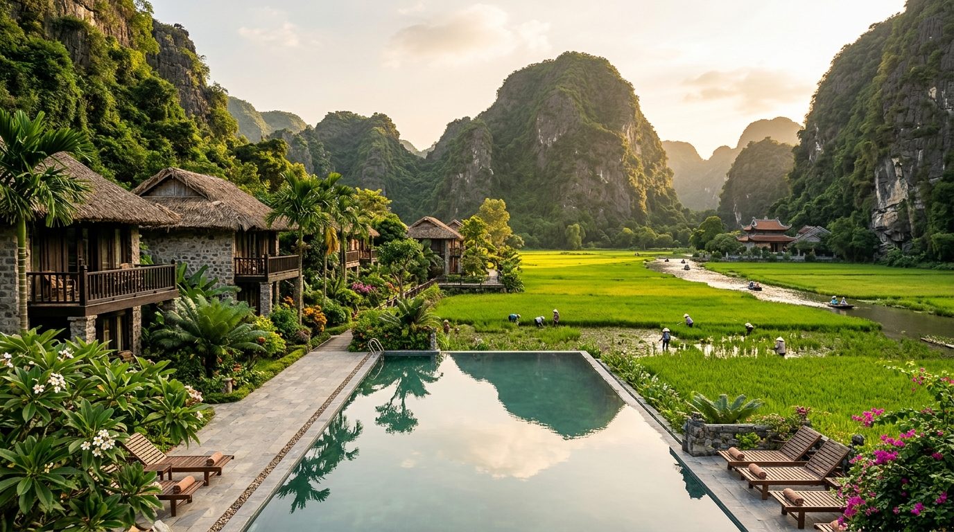 Tam Coc Garden : charme et quiétude au cœur des rizières de Ninh Binh