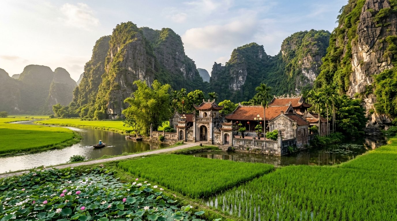Temple de Thai Vi : havre d&rsquo;histoire et de sérénité au cœur de Tam Coc